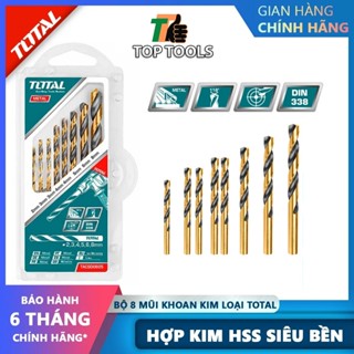 Bộ 8 mũi khoan kim loại TOTAL loại tốt