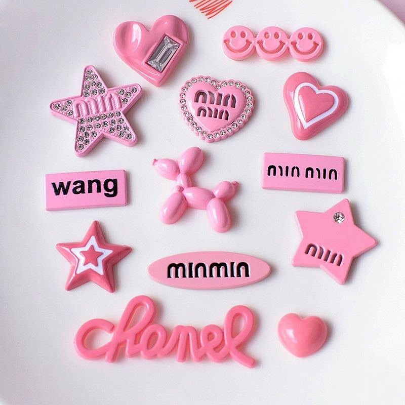 CHARM HỒNG- CHARM HỒNG NHỰA GẮN ỐP ĐIỆN THOẠI