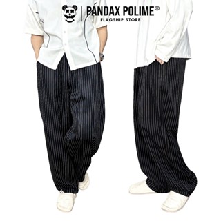 Quần dài kẻ sọc ống rộng đi biển sweatpants form balloon track pant bigsize px pandaxvn polime