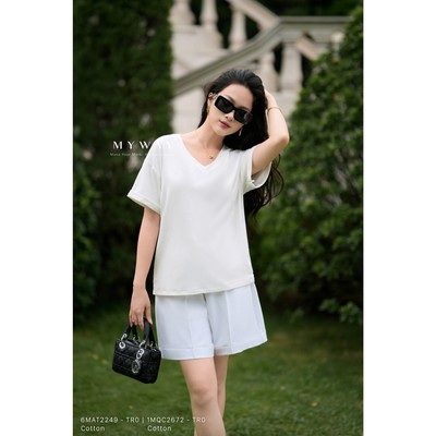 Quần Short Nữ My WAY Cạp Cao Ống Rộng Cao Cấp 1MQC2672