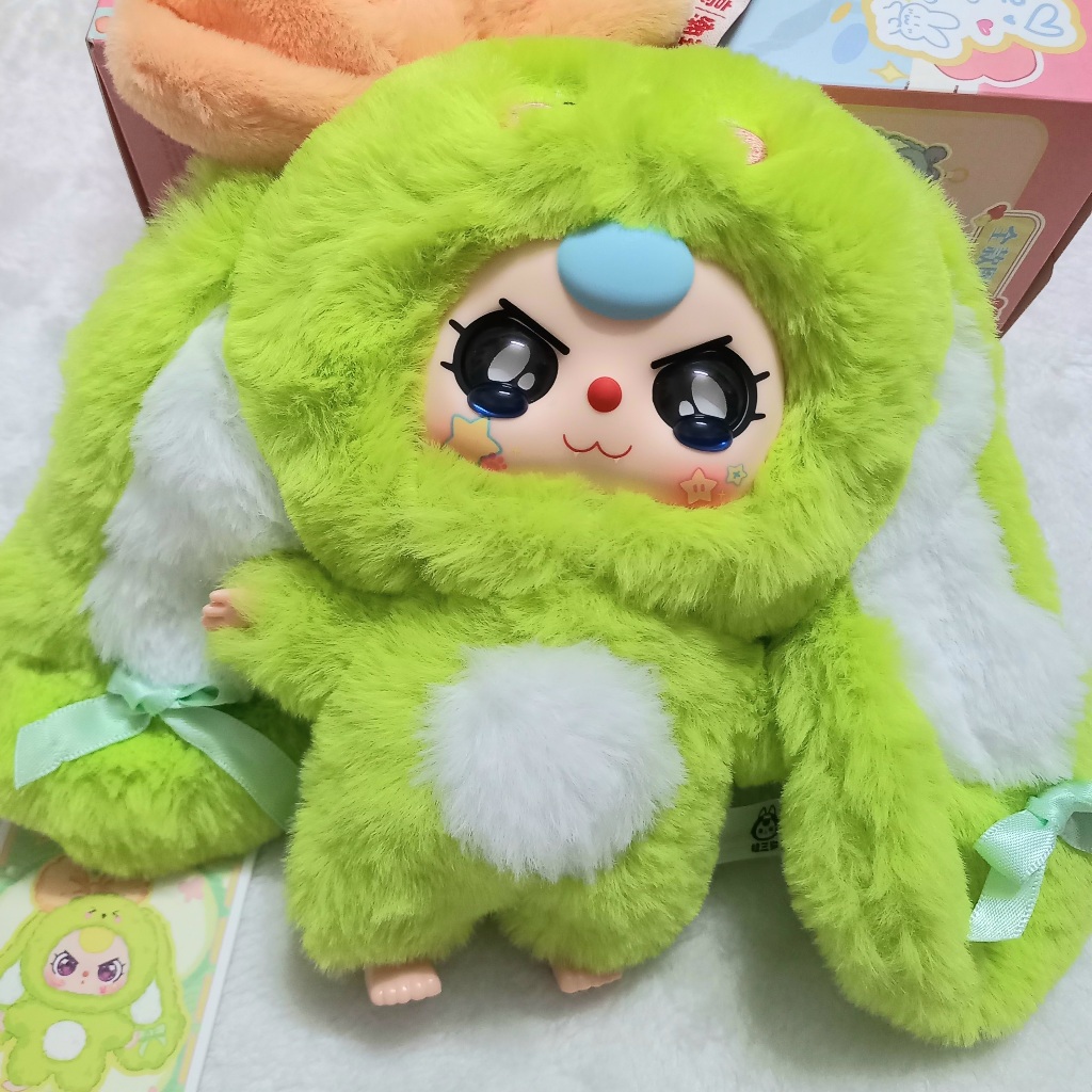 Baby three, bé 3, BB3 Thỏ trở về xanh bơ mắt đẹp