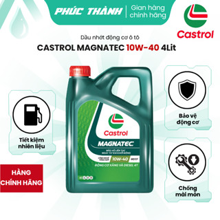 [HÀNG CHÍNH HÃNG] Dầu Nhớt Ô-Tô Tổng Hợp Castrol Magnatec 10W40 API SP/CF 4L  - Mẫu mới