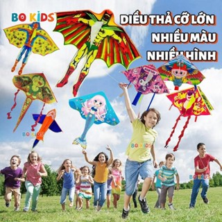  Diều Thả Có Dây Nhiều Mẫu Tiên Cá Siêu Nhân Kuromi Gấu dâu Baby three Đại Bàng Vận Động Ngoài Trời 