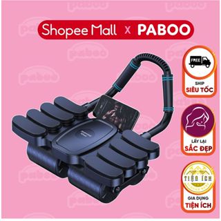 ( Tặng đệm quỳ chân ) Con lăn tập bụng 4 bánh thế hệ mới PABOO phiên bản nâng cấp có đệm quỳ tay