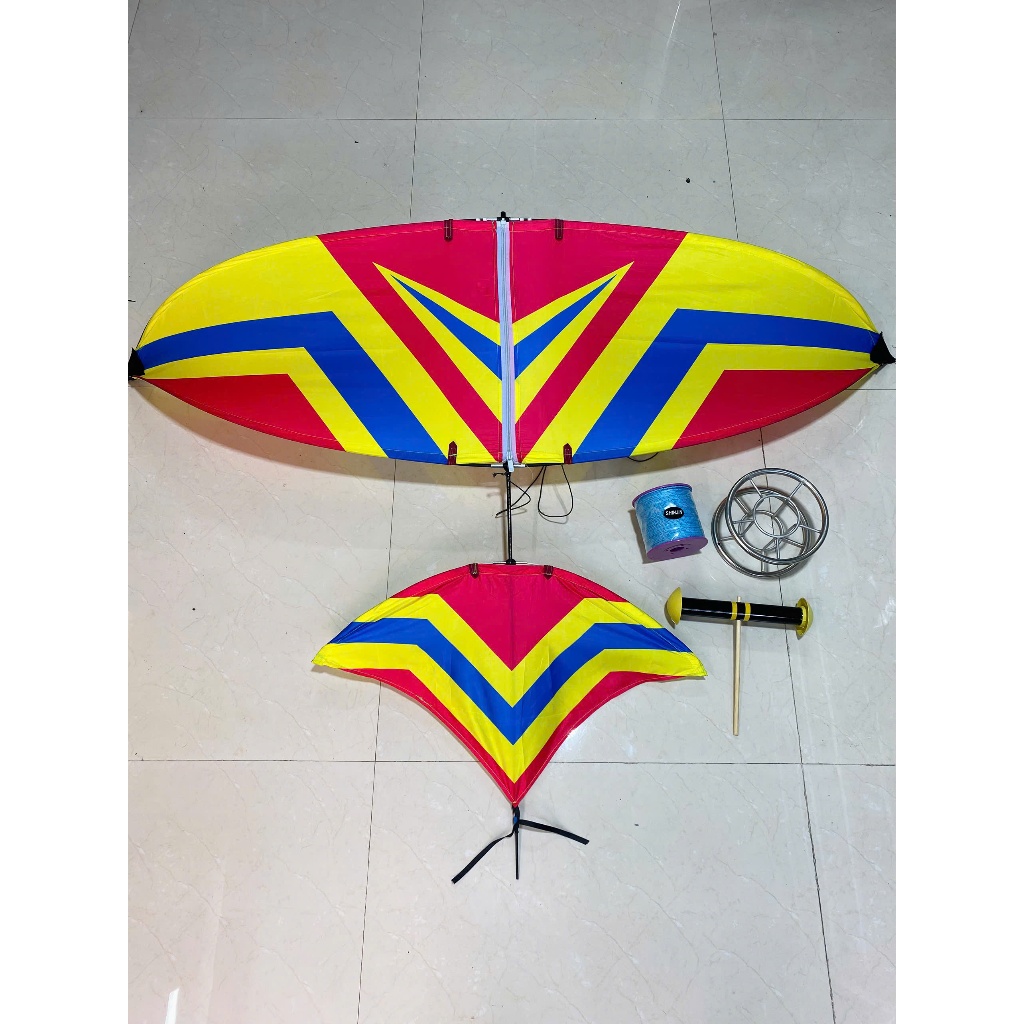 Diều lắp ghép 1m5 Vin phối màu hình sắc nét (New)