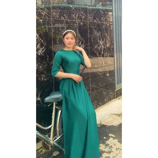 ÁO DÀI 98KG TRƠN CỔ TRÒN LỤA BIGSIZE 4X,5X