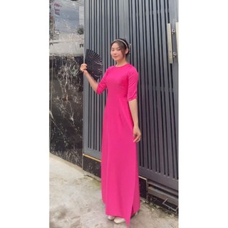 ÁO DÀI 98KG TRƠN CỔ TRÒN LỤA BIGSIZE 4X,5X