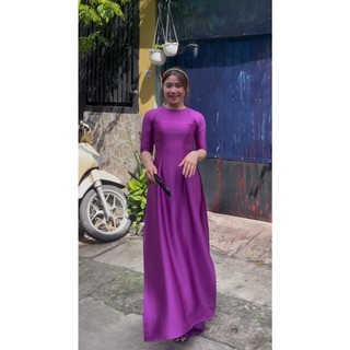 ÁO DÀI 98KG TRƠN CỔ TRÒN LỤA BIGSIZE 4X,5X