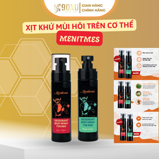 Xịt khử mùi toàn thân Menitems, giúp ngăn mồ hôi và mùi cơ thể, lưu hương lên đến 48h - 100ml