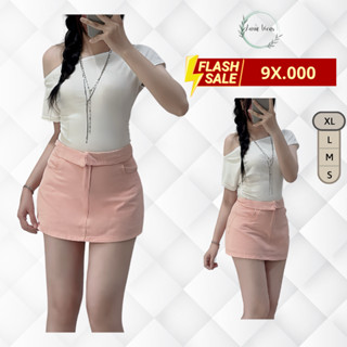   Giá mở bán  Chân váy ngắn dáng ôm Chân váy jean nữ lưng cao hack dáng màu hồng có quần bảo hộ 