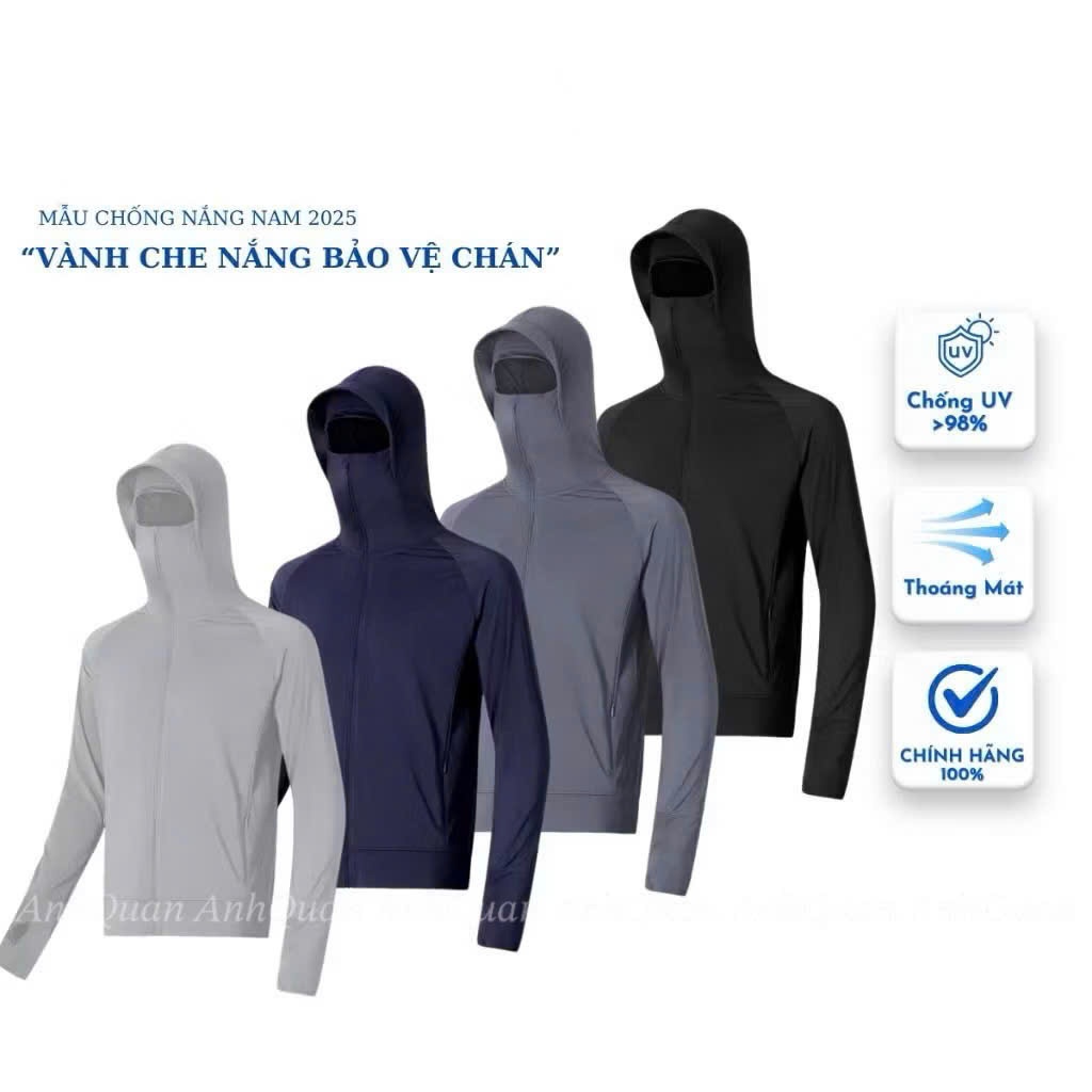 Áo Khoác Chống Nắng Nam Nữ 2 Lớp,Thiết Kế Che Trán Thông Minh,Vải Thông Hơi Co Giãn,Mềm Mịn,Thoáng Mát,Chống Tia UV-ACT | BigBuy360 - bigbuy360.vn