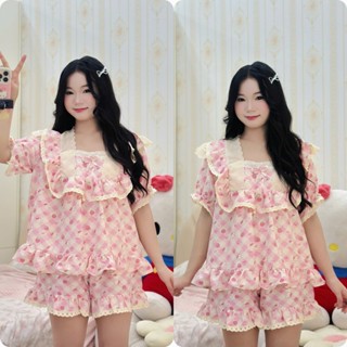 Bộ ngủ tiểu thư , bộ pijama chất liệu đũi cổ vuông Cộc Đùi hàng hè dành cho nữ Xưởng may Sm