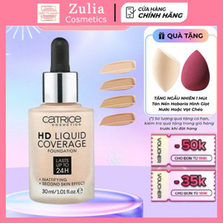 Kem nền Catrice 24h hàng chuẩn ( che khuyết điểm cực tốt )