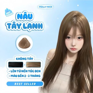 Thuốc Nhuộm Tóc Màu NÂU TÂY LẠNH, KHÔNG TẨY - MOLLY HAIR