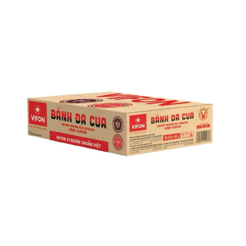 THÙNG 30 GÓI BÁNH ĐA CUA VIFON