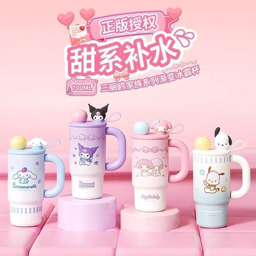 Ly giữ nhiệt cao cấp hoạ tiết hoạt hình 700ml