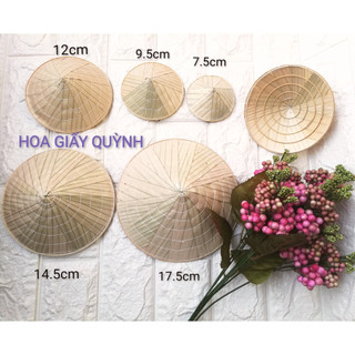 NÓN LÁ MINI TRANG TRÍ (đường kính 7.5cm/9.5cm/12cm/14.5cm/17.5cm)