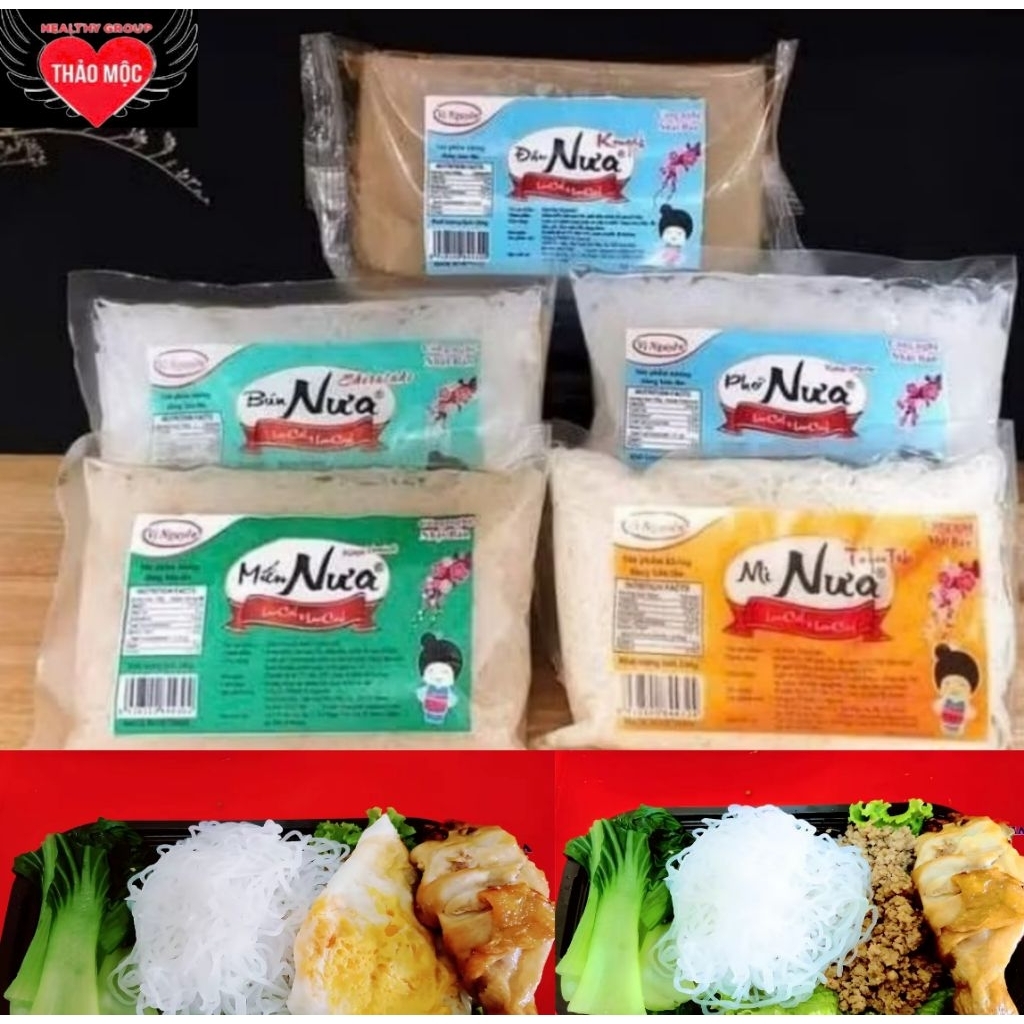   CÓ Hỏa Tốc   gói to  3 bún nưa 2 mì nưa không tinh bột ăn kiêng keto das 