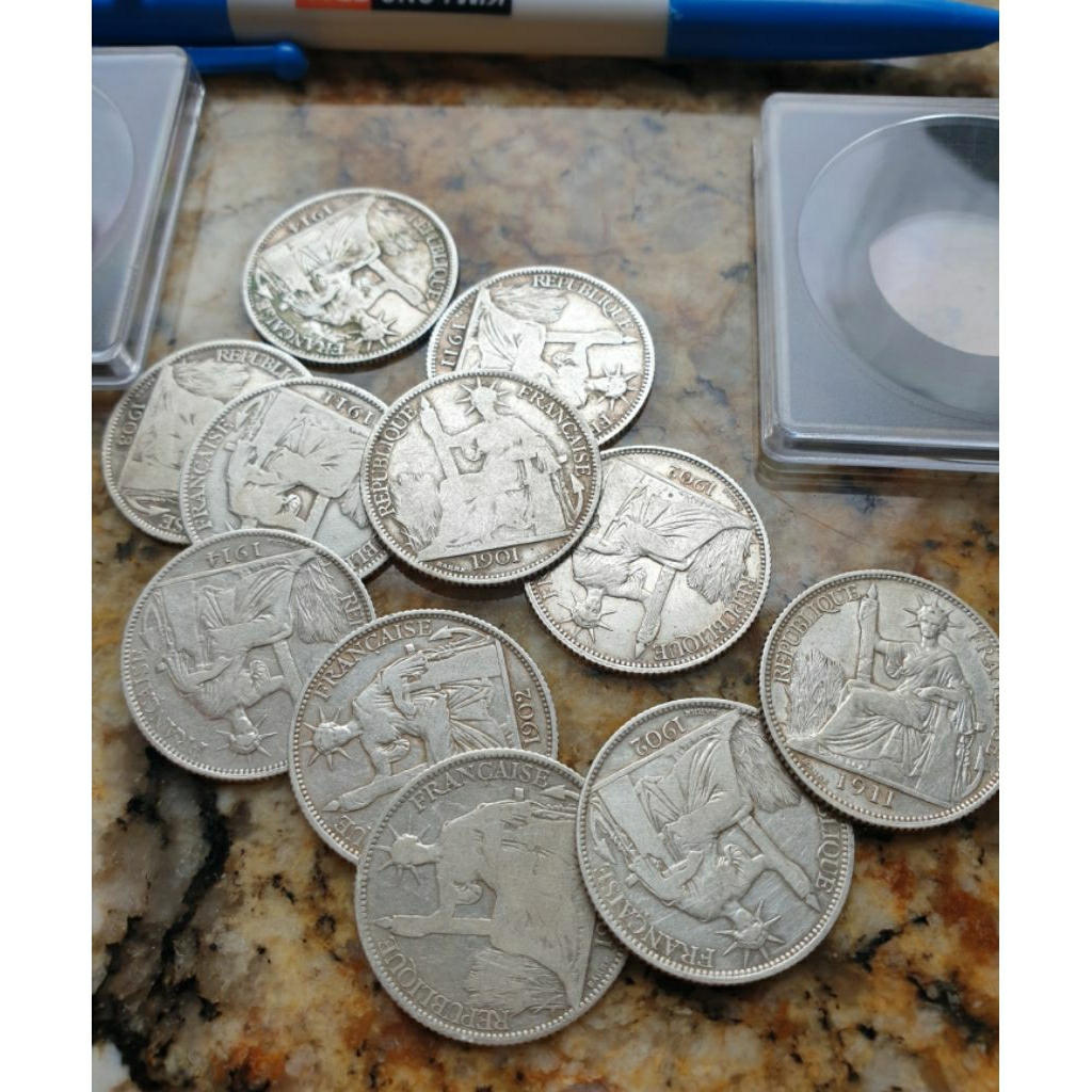 Xu Bạc Chuẩn cổ Đánh Cảm, Sưu Tầm [20 Cent BẠC HOA XÒE]