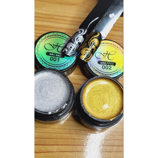 Gel metan bạc và vàng giúp các thợ nail vẽ móng xinh