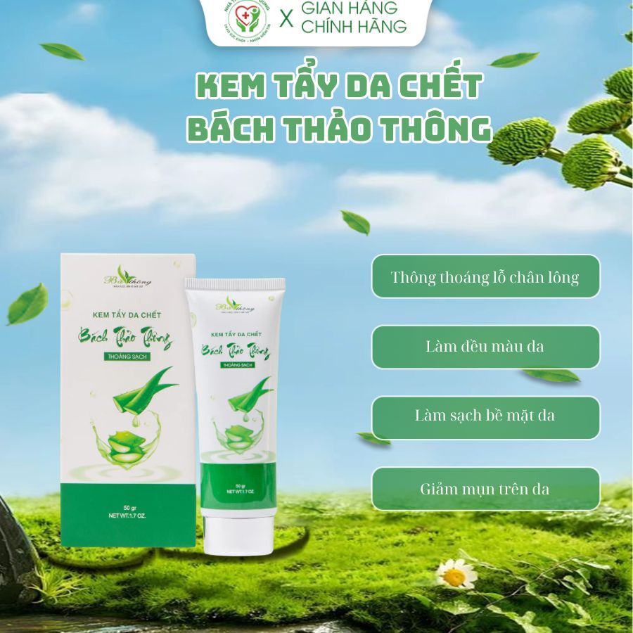 Kem Tẩy Tế Bào Chết Bách Thảo Thông, Tẩy Da Chết Thông Thoáng Lỗ Chân Lông Nhà Thuoc Kim Dung Số 1