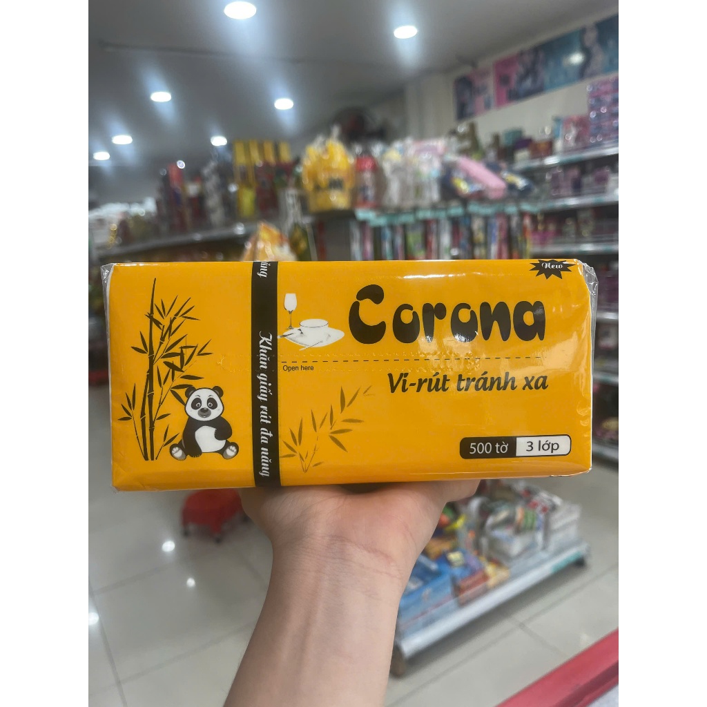 Khăn giấy rút đa năng Corona 500 tờ