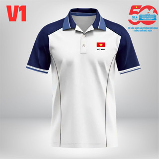 Áo Polo Việt Nam, Áo Polo Thể Thao Phối Vai, Thấm Hút Tốt Và Các Mảng Phối Lưới Thoáng Khí Thoải mái năng động
