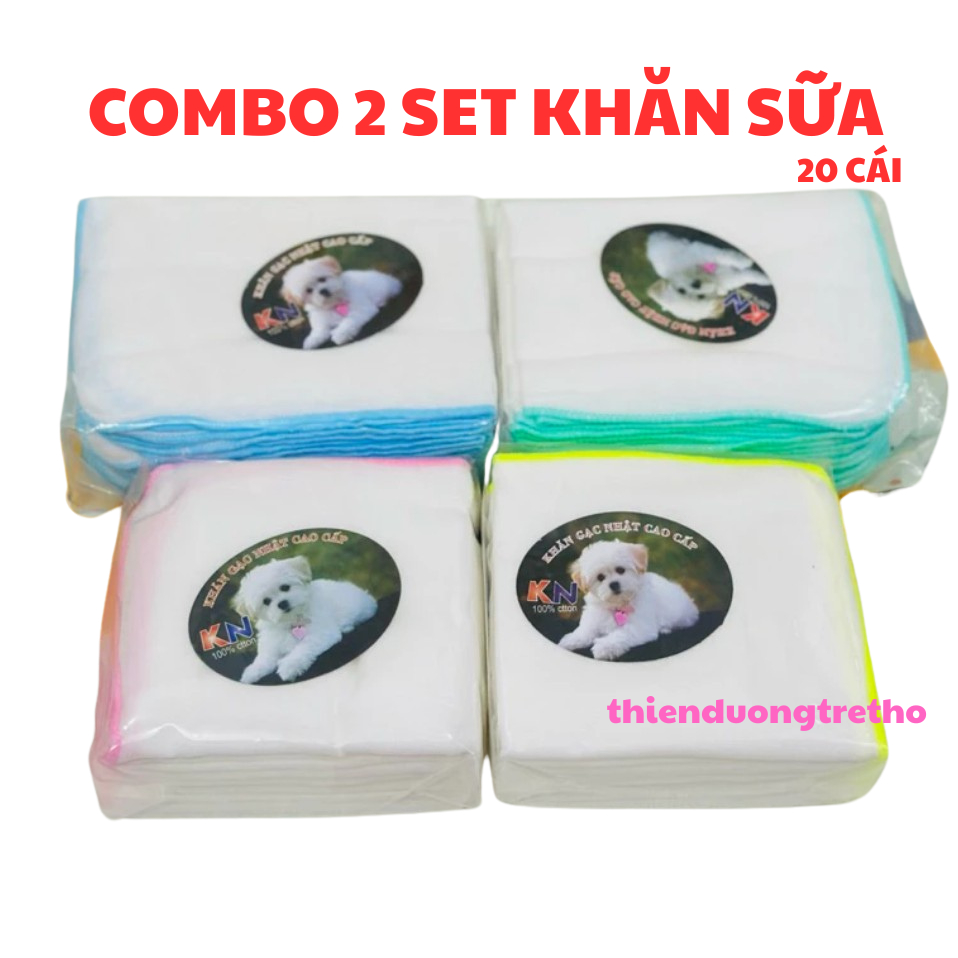 Combo 2 Set Khăn sữa nhật cao cấp 4 Lớp