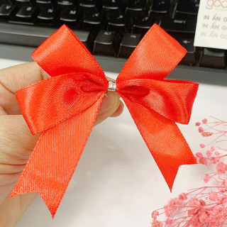 Combo 20 Nơ Lụa Ruy Băng 8x10cm – Nơ Trang Trí Quà Tặng, Sự Kiện, Decor, Party, Thắt Sẵn Đa Màu