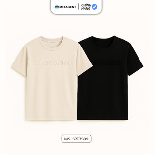 Áo thun nam dập chữ nổi dáng Regular Fit Metagent MS 57E3589