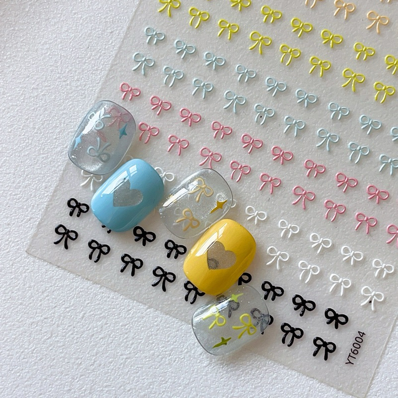 Sticker nơ mix màu 6004