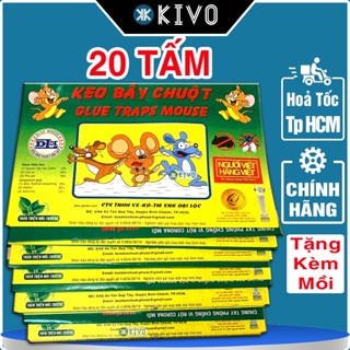 Keo Dính Chuột Siêu Dính ĐẠI LỘC LỚN - Combo Miếng Keo Bẫy Chuột Bắt Chuột, Ruồi Và Côn Trùng-Kivo