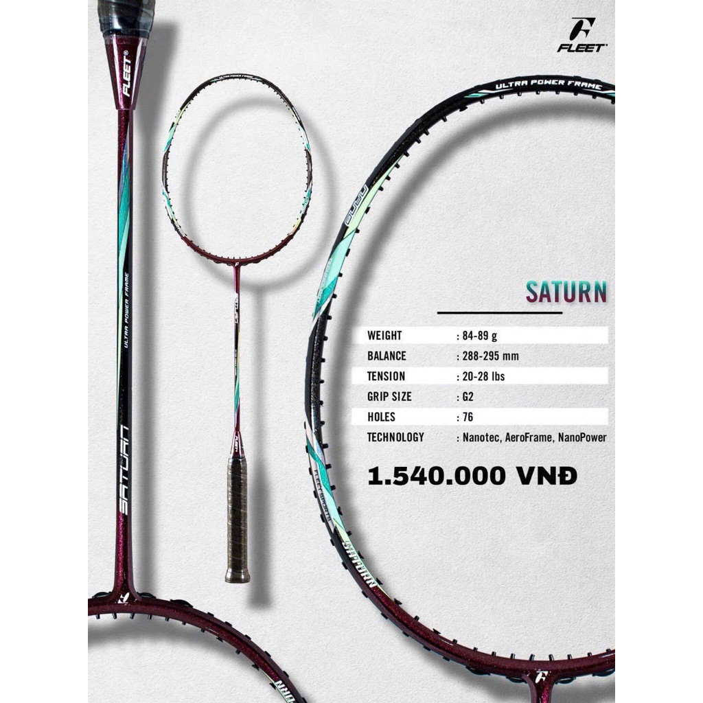 Vợt cầu lông Fleet Saturn chính hãng