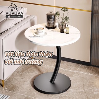 Bàn trà tròn đa năng VOVOVA chân sắt kiểu Hàn Quốc decor siêu xinh giá rẻ