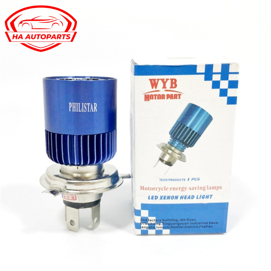 Đèn LED chân H4 Philistar 3 bóng 5800k-6200k (Mã: H4 LED WYB)