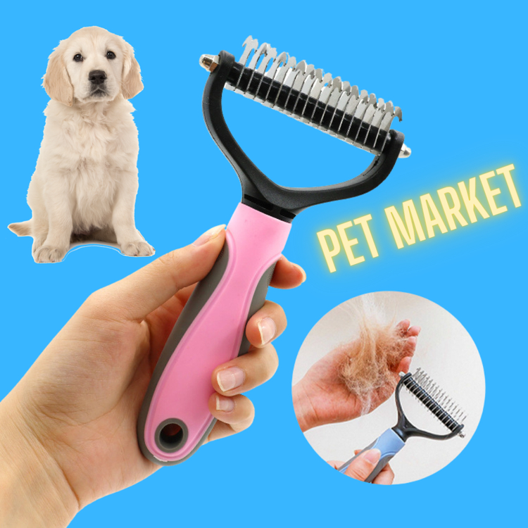 PETMK LƯỢC CHẢI LÔNG GỠ RỐI CHÓ MÈO, LƯỢC GỠ RỐI HỖ TRỢ LẤY LÔNG RỤNG CHÓ MÈO, PHỤ KIỆN THÚ CƯNG