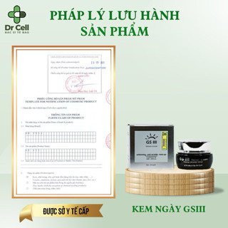 Kem ngày GSIII DR CELL 30g dưỡng trắng bảo vệ da nuôi dưỡng phục hồi da khoẻ
