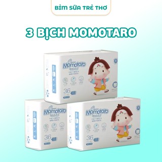[Combo 3 Bịch] Tã Bỉm Momotaro Chính Hãng, Bỉm Dán/Quần Full Size Cho Bé