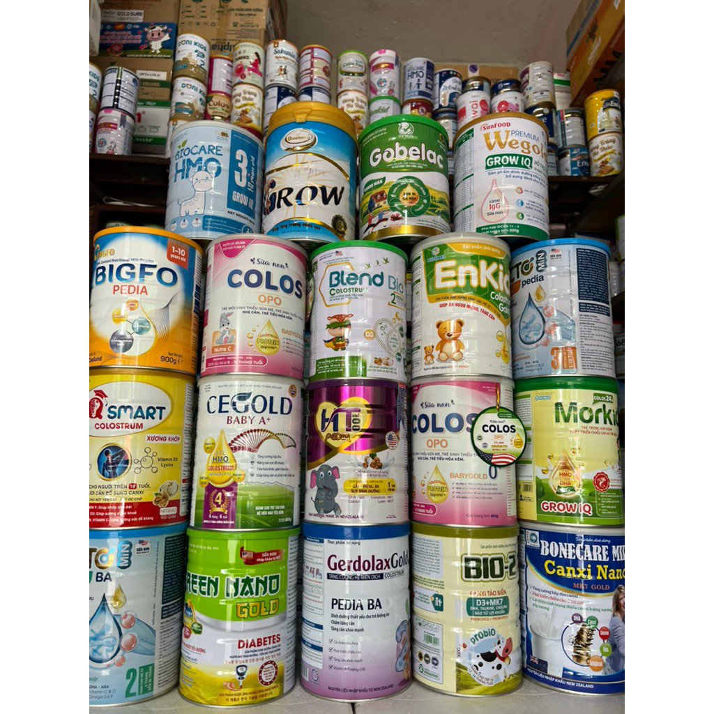 shop em xả kho sữa trẻ em và người lớn hộp 900g /móp méo date còn 6-8 tháng trở lên