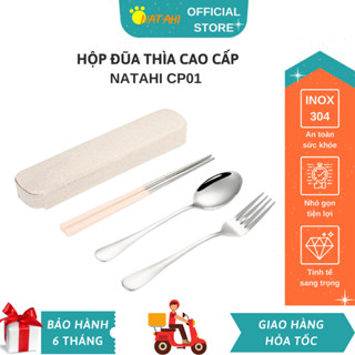  Hộp dụng cụ ăn văn phòng NATAHI CB01 Inox 304 chống gỉ nhỏ xinh mang theo cùng hộp đựng cơm giữ nhiệt 