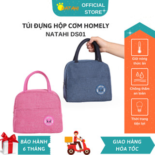  Túi đựng cơm giữ nhiệt Homely NATAHI DS01 vải Oxford 600D đựng đồ ăn hộp cơm chống thấm làm quà tặng 