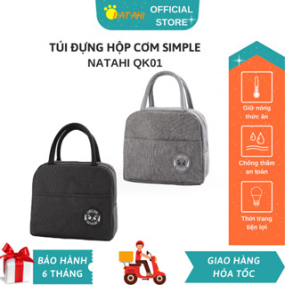  Túi đựng cơm giữ nhiệt Simple NATAHI QK01 vải Oxford 600D đựng đồ ăn hộp cơm chống thấm làm quà tặng 