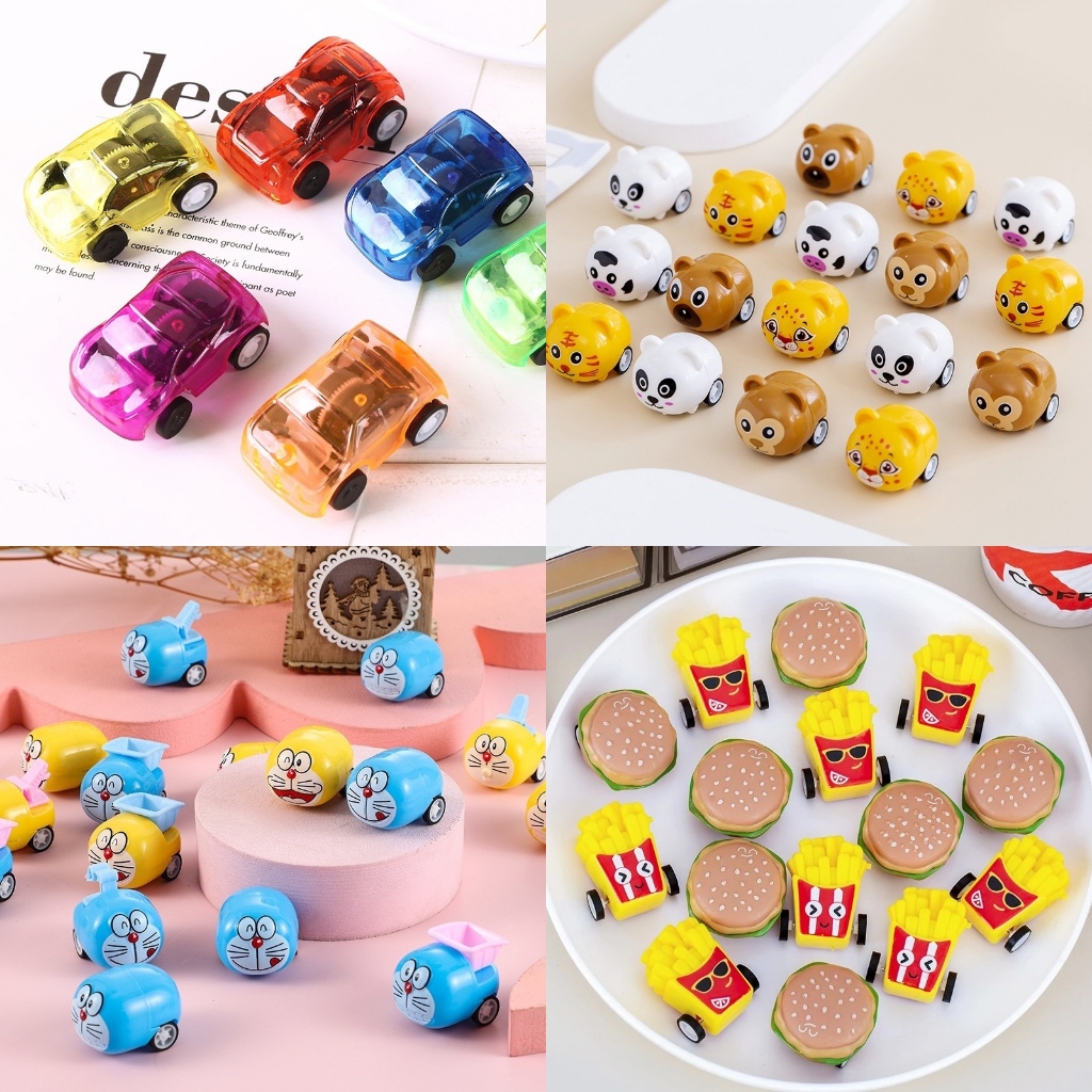 🍉Set 10 xe Đồ chơi ô tô/ máy bay bánh đà mini nhiều mẫu cho bé DUASHOP🍉