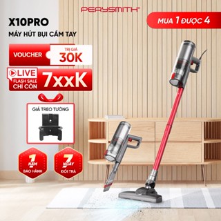 MUA 1 ĐƯỢC 4 | Máy Hút Bụi PerySmith X10Pro 2 Lõi Lọc HEPA Hút Sàn/Sofa/Ô Tô 21000Pa Nhẹ 1kg BH 1Năm
