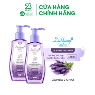 Combo 2 chai dung dịch vệ sinh Dạ Hương Daily Fresh Dịu nhẹ 145ml - Phù hợp cho DA NHẠY CẢM
