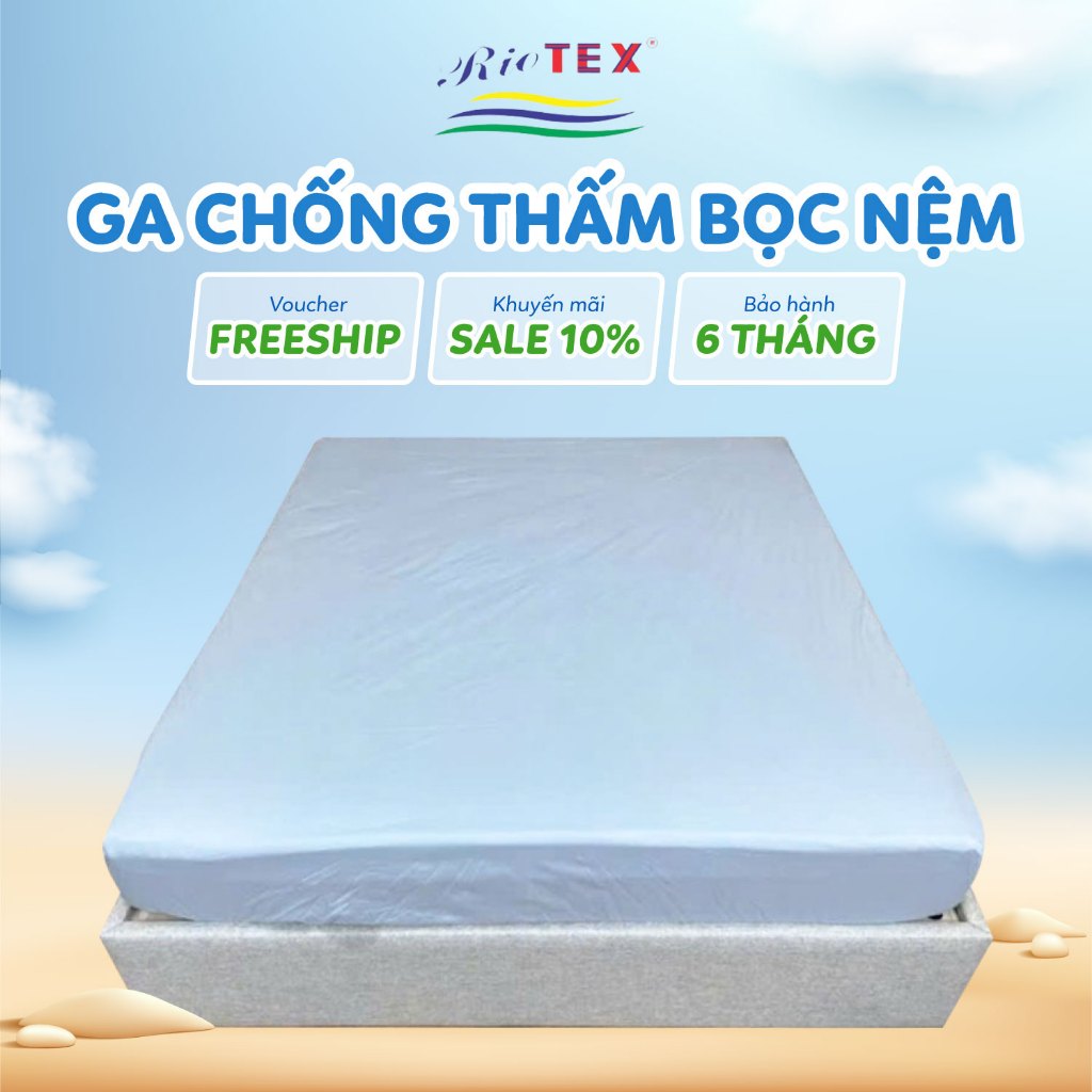 Ga Chống Thấm Bọc Nệm Cao Cấp, Chất Liệu Thoáng Khí, Thấm Hút, Kiểu Dáng Bo Chun,Dành Cho Nệm 5-27cm