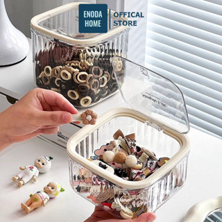 Hộp Trong Suốt Đựng Phụ Kiện Để Bàn, Hộp Nhựa Có Nắp Đựng Đồ Makeup, Văn Phòng Phẩm Decor Nhà Cửa TR050