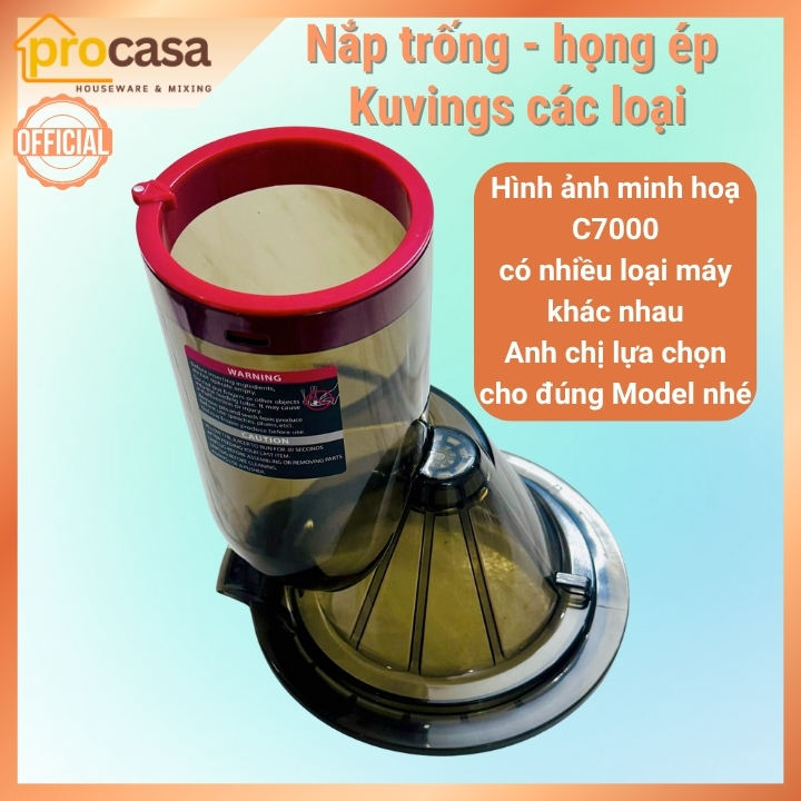 Nắp trống - Họng ép cho Kuvings C7000 - EVO820 - E7000 - CS600 - CS520 - NS621 - NS321,...