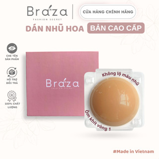 Miếng Dán Ngực Silicone Che Nhũ Hoa Không Lộ Màu Dính Chặt Bản Cao Cấp Sử Dụng Nhiều Lần Braza -499