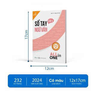 Sách - Sổ tay Ngữ văn cấp 3 - All in one ( Phiên bản mới)
